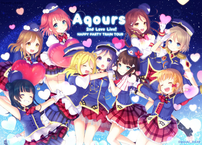 Обои картинки фото аниме, love live,  school idol project, девочки