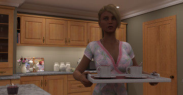 Картинка 3д+графика люди+ people фон взгляд девушка