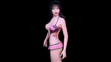 Картинка 3д+графика люди+ people фон взгляд девушка