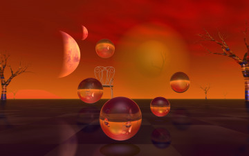 Картинка 3д+графика шары+ balls шары фон