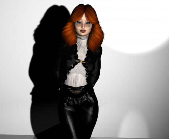 Обои картинки фото 3д графика, люди , people, девушка, взгляд, фон