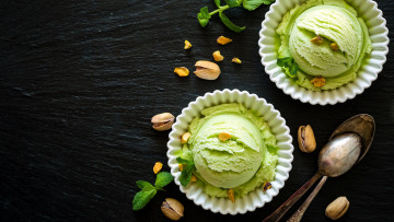 Картинка еда мороженое +десерты фисташки