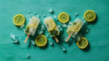 Картинка еда мороженое +десерты лед лимон