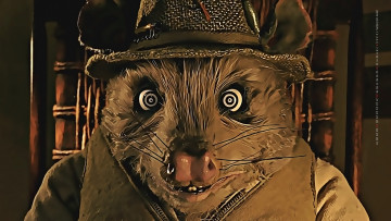 обоя календари, кино,  мультфильмы, транс, морда, опоссум, шляпа, животное, 2019, calendar