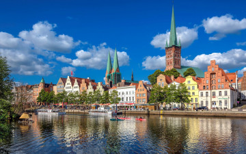 Картинка luebeck germany города -+улицы +площади +набережные