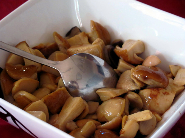 Обои картинки фото еда, грибы,  грибные блюда, боровики, маринованные