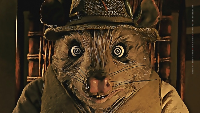 Обои картинки фото календари, кино,  мультфильмы, транс, морда, опоссум, шляпа, животное, 2019, calendar