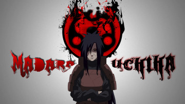 Картинка аниме naruto учиха мадара доспехи шаринган