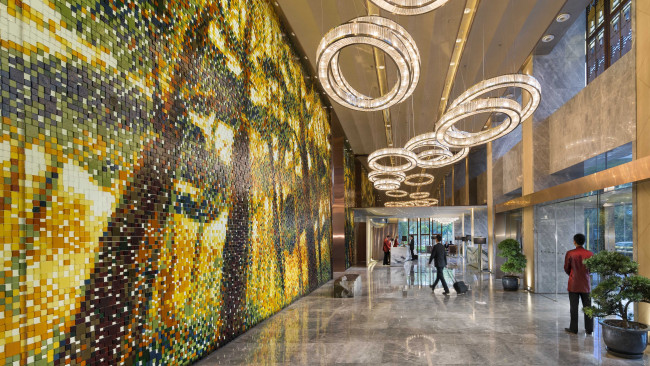 Обои картинки фото интерьер, кафе,  рестораны,  отели, мандарин, восточный, пудун, шанхай, лучшие, отели, 2015, года