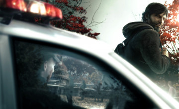Картинка видео+игры tom+clancy`s+splinter+cell +conviction человек щетина машина полиция