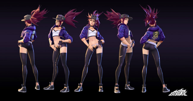 Обои картинки фото видео игры, league of legends, акали, ракурсы