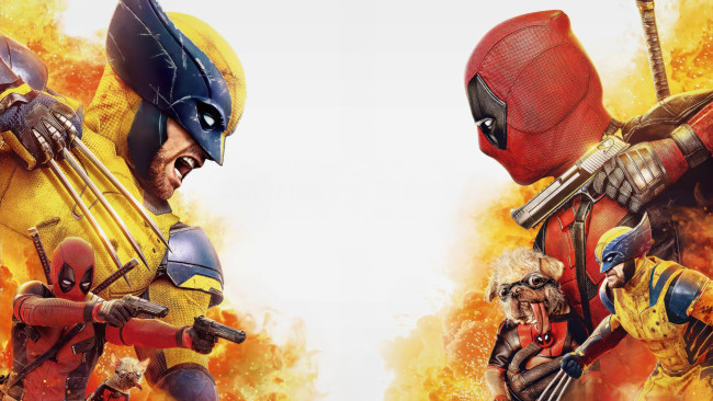 Обои картинки фото кино фильмы, deadpool & wolverine, deadpool, wolverine