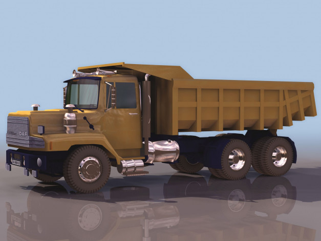 Обои картинки фото daf, автомобили, 3д