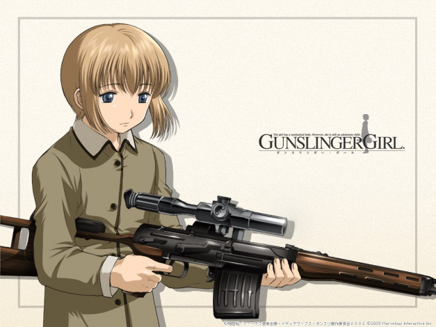 Обои картинки фото аниме, gun, slinger, girl