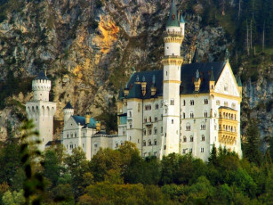 Картинка города замок нойшванштайн германия
