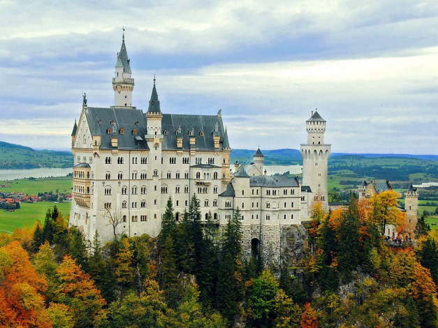 Обои картинки фото города, замок, нойшванштайн, германия