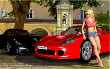 обоя 3д, графика, people, люди