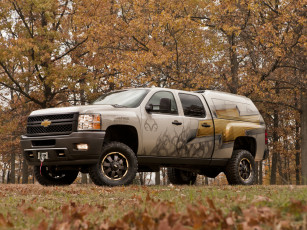 Картинка chevrolet silverado 2500 hd realtree concept автомобили custom 5dr off road