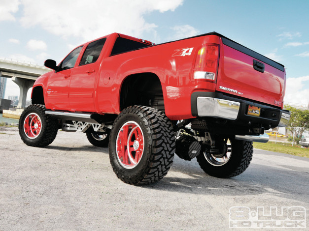 Обои картинки фото 2010, gmc, sierra, 2500, hd, автомобили, custom, pick, up