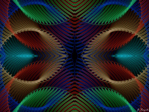 Картинка 3д графика fractal фракталы фон цвета узор