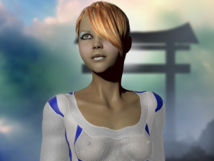 Картинка 3д графика people люди девушка