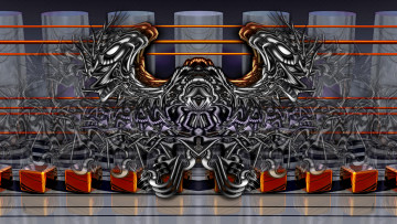 Картинка 3д графика fractal фракталы цвета узор фно