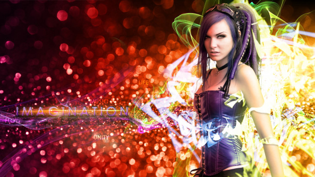 Обои картинки фото -Unsort Креатив, девушки, unsort, креатив, взгляд