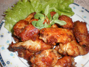 Картинка еда мясные блюда курица зелень