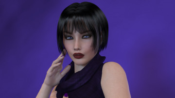 Картинка 3д графика portraits портрет взгляд лицо девушка