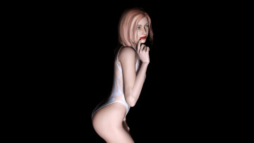 Картинка 3д графика people люди девушка взгляд