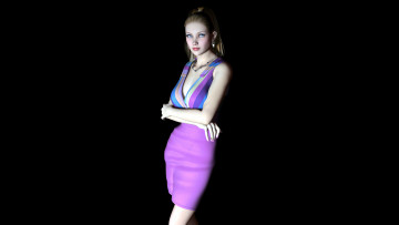 Картинка 3д графика people люди взгляд девушка