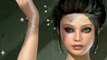 Картинка 3д графика portraits портрет взгляд губы лицо глаза