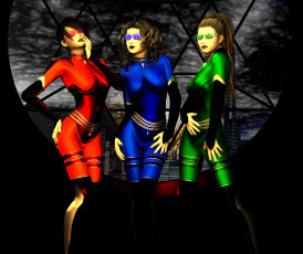 Картинка 3д+графика фантазия+ fantasy фон взгляд девушки