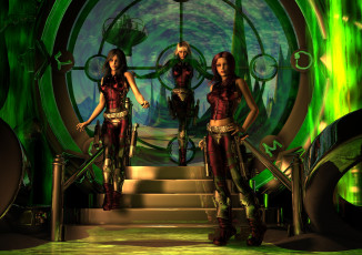 Картинка 3д+графика фантазия+ fantasy девушки взгляд