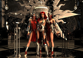 Картинка 3д+графика фантазия+ fantasy взгляд девушки