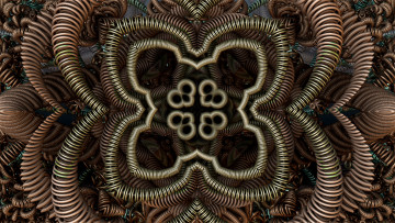 Картинка 3д+графика фракталы+ fractal узор фон цвета