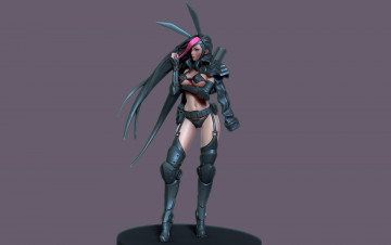 Картинка 3д+графика _science+fiction рендеринг девушка remi эротика фон взгляд