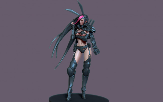 Обои картинки фото 3д графика, _science fiction, рендеринг, девушка, remi, эротика, фон, взгляд