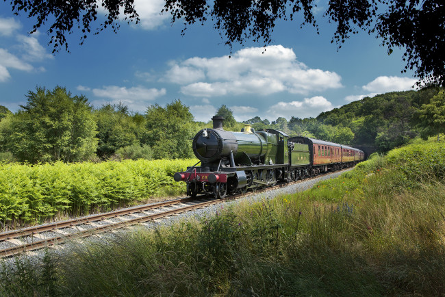 Обои картинки фото техника, паровозы, железная, дорога, паровоз