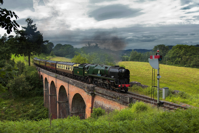 Обои картинки фото техника, паровозы, железная, дорога, паровоз