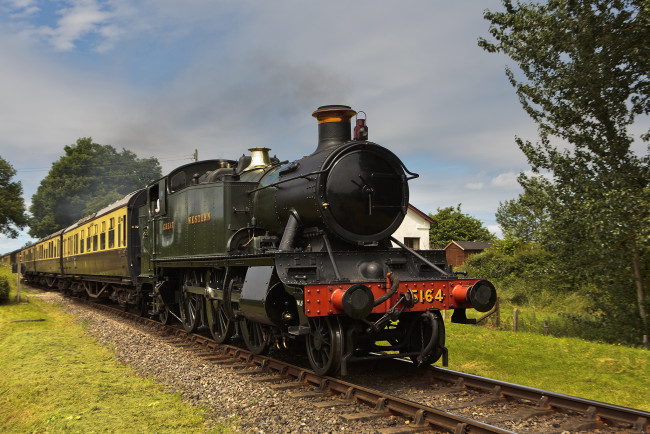 Обои картинки фото техника, паровозы, железная, дорога, паровоз