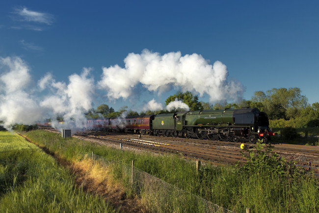 Обои картинки фото техника, паровозы, железная, дорога, паровоз