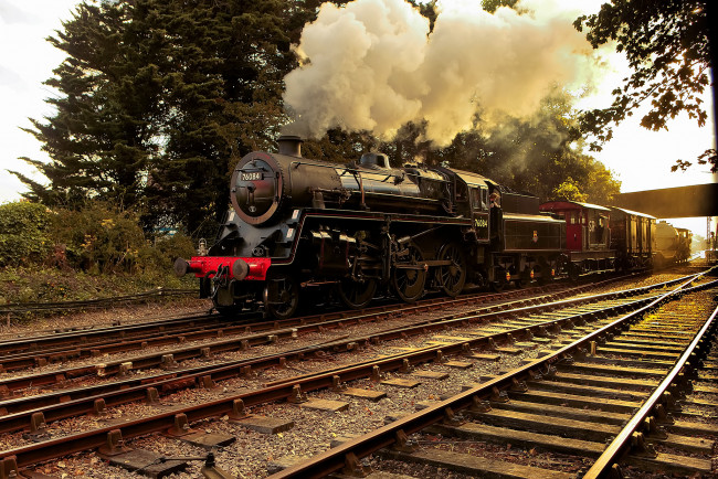 Обои картинки фото техника, паровозы, железная, дорога, паровоз