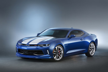 Картинка автомобили camaro 2015г concept chevrolet hyper синий