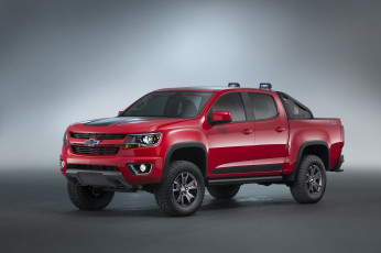 Картинка автомобили chevrolet красный 3-0 concept 2015г trail boss colorado z71