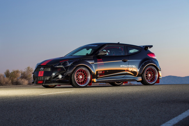 Обои картинки фото автомобили, hyundai, blood, type, racing, veloster, turbo, r-spec, 2015г
