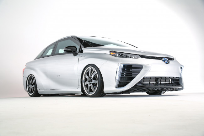 Обои картинки фото автомобили, toyota, mirai, back, to, the, future, 2015г, светлый