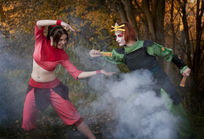 Обои картинки фото разное, cosplay , косплей, аватар, арт, аниме, люди, стойка