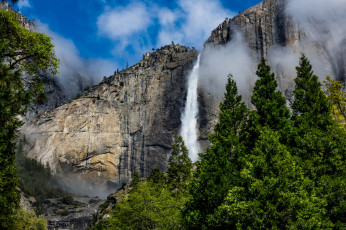 Картинка природа водопады простор