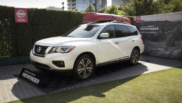 Картинка nissan+pathfinder+2017 автомобили выставки+и+уличные+фото белый 2017 pathfinder nissan